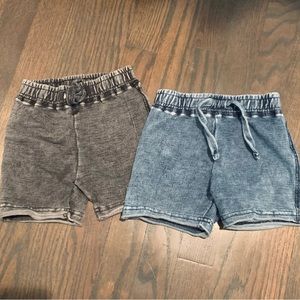 2 pairs of mish boys enzyme shorts. 18M